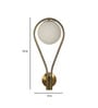 Castle Antique Gold Metal & Glass Wall Sconces