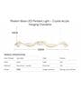 Modern Wave LED Linear Pendant Light (L-1200 mm)