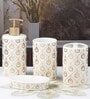 Modern White Ceramic (Set of 4) Bath Set