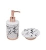 Modern White Ceramic Set of 4 Bath Accessories Set 