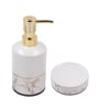 Modern White Ceramic Set of 4 Bath Accessories Set 