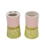 Modern White Ceramic Set of 4 Bath Accessories Set 