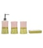 Modern White Ceramic Set of 4 Bath Accessories Set 