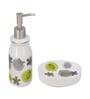 Modern White Ceramic Set of 4 Bath Accessories Set 
