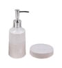 Modern White Ceramic Set of 4 Bath Accessories Set 