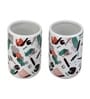 Modern White Ceramic Set of 4 Bath Accessories Set 