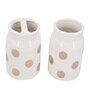 Modern White Ceramic Set of 4 Bath Accessories Set 