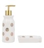 Modern White Ceramic Set of 4 Bath Accessories Set 