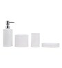 Modern White Ceramic Set of 4 Bath Accessories Set
