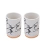 Modern White Ceramic Set of 4 Bath Accessories Set 
