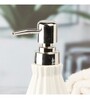 Modern White Ceramic Soap Dispenser