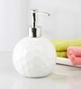 Modern White Ceramic Soap Dispenser