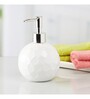 Modern White Ceramic Soap Dispenser