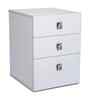 Modern White Colour Chest Of Drawers In Textured Veneer Finish