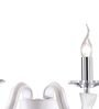 Modern White Dual Candle Wall Light   Elegant 2-Light Wall Sconce