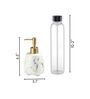 Modern White Shampoo Dispenser Bottle with Pump