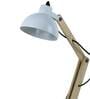 Belfast White Study Lamp With Metal Base