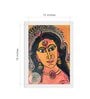 Modern Woman Durga  Handmade Acrylic Paint On Canvas Unframed