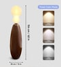 Modern Wooden Finish Floor Lamp with Dual Globe Lights