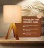 Modern Wooden Tripod Table Lamp