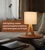 Modern Wooden Tripod Table Lamp