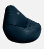 Modern XL Leatherette Bean Bag Cover in Blue Colour