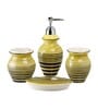 Modern Yellow Ceramic (Set of 4) Bath Set