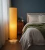 Modern Yellow Cylinder Floor Lamp   Stylish Lighting for Living Room & Bedroom