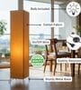 Modern Yellow Cylinder Floor Lamp   Stylish Lighting for Living Room & Bedroom