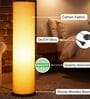 Modern Yellow Cylinder Floor Lamp   Stylish Lighting for Living Room & Bedroom