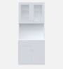 Modish Crockery Unit in Frosty White Finish