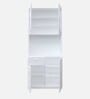 Modish Crockery Unit in Frosty White Finish