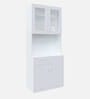 Modish Crockery Unit in Frosty White Finish