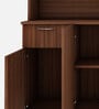 Modish Crockery Unit in Walnut Finish