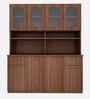 Modish Crockery Unit in Walnut Finish