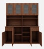 Modish Crockery Unit in Walnut Finish