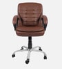 Modista Leatherette Executive Chair in Brown Colour