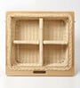 Modular Kitchen Wicker Basket | Wicker Basket | Pullout Partition Basket For Modular Kitchen | Onion Storage Basket With Channel (22.5 W x 20 L x 8 H)