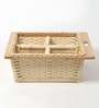 Modular Kitchen Wicker Basket | Wicker Basket | Pullout Partition Basket For Modular Kitchen | Onion Storage Basket With Channel (22.5 W x 20 L x 8 H)
