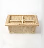 Modular Kitchen Wicker Basket | Wicker Basket | Pullout Partition Basket For Modular Kitchen | Onion Storage Basket With Channel (22.5 W x 20 L x 6 H)