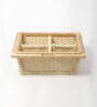 Modular Kitchen Wicker Basket | Wicker Basket | Pullout Partition Basket For Modular Kitchen | Onion Storage Basket With Channel (22.5 W x 20 L x 8 H)