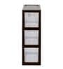 Modular Slim 3 Tier Brown Polypropylene Storage Organiser