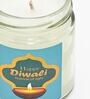Diwali Mogra Aroma White Glass Scented Jar Candle