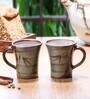 Moha 250ml Grey Ceramic (Set of 2) Coffee Mug