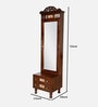 Mohita Solid Wood Dresser in Walnut Colour