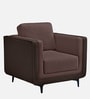 Mojo Fabric 1 Seater Sofa in Crazy Brown Colour