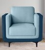 Sleepyhead Mojo Fabric 1 Seater Sofa in Funky Blue Colour