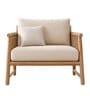 Moku Chair In Premuim Textured Upholstery Fabric With Cord Side Detailing