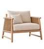 Moku Chair In Premuim Textured Upholstery Fabric With Cord Side Detailing