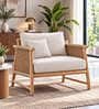Moku Chair In Premuim Textured Upholstery Fabric With Cord Side Detailing